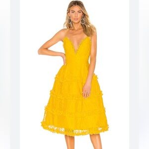 NBD Lynne Gown Bright Yellow